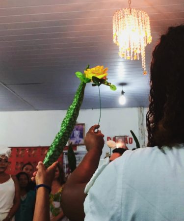 Casamento de uma sacerdotisa, no terreiro de umbanda Mina Nagô Santa Bárbara do o Ilê axé Ogbá Jadilê.