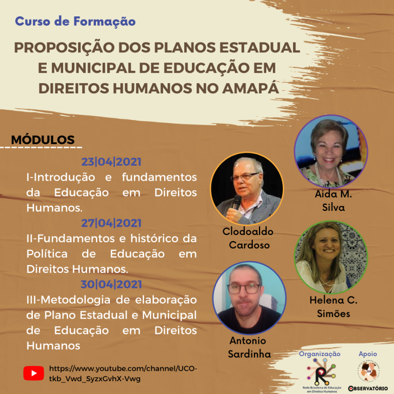 Atividade de formação  marca início do trabalho de elaboração de planos de educação em DH no Amapá